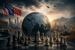 Editorial illustration for The Great Global Re-balancing