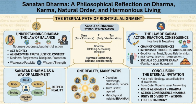 Sanatan Dharma: A Philosophical Reflection on Dharma, Karma, Natural Order, and Harmonious Living